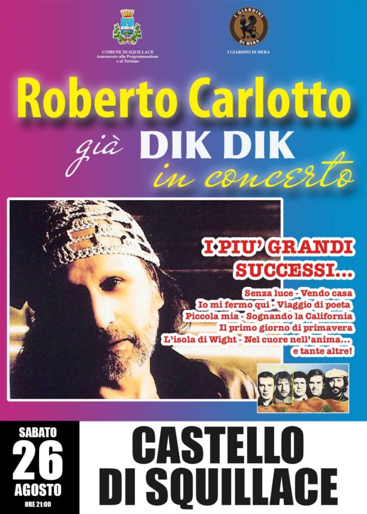 Roberto Carlotto, già Dik Dik in concerto